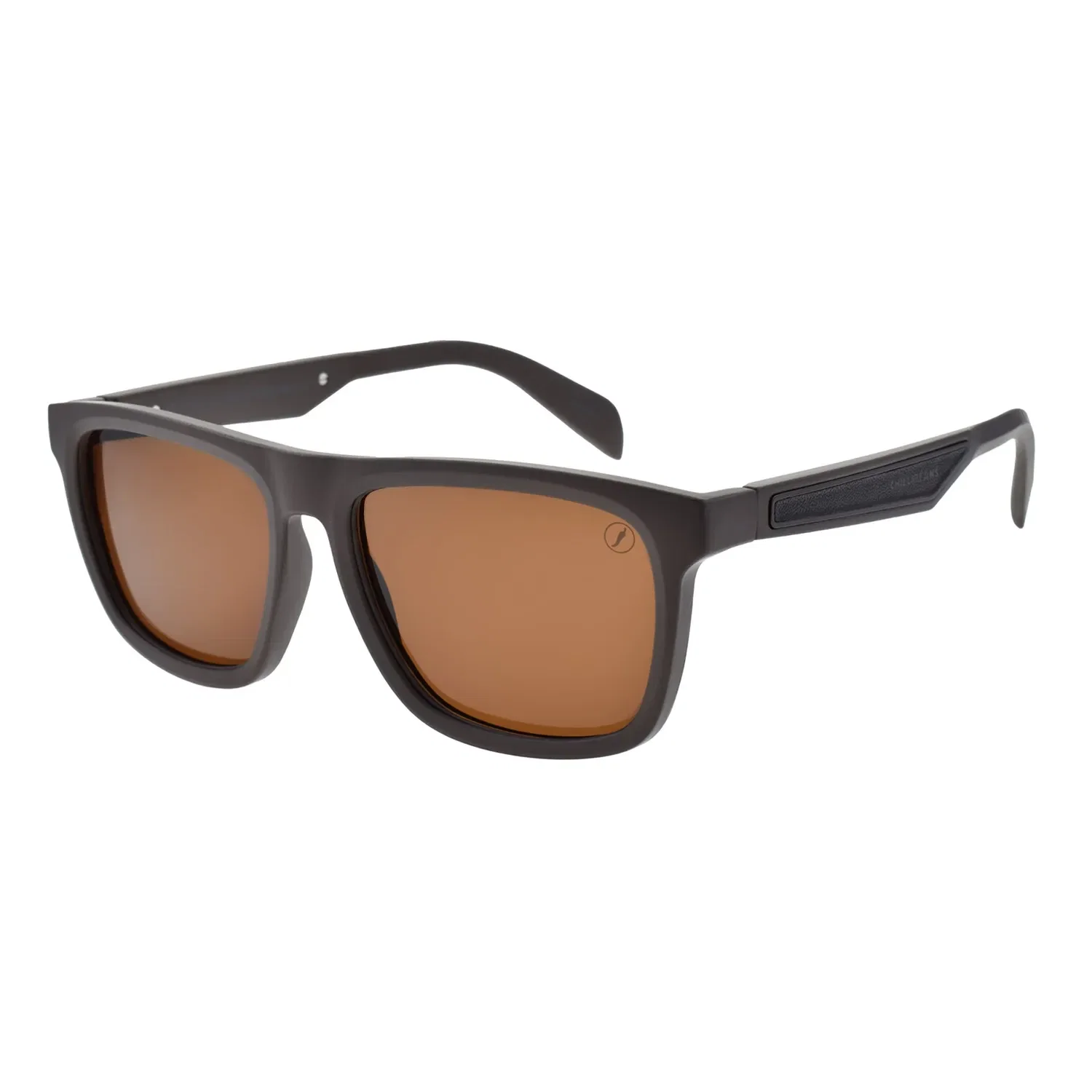 Óculos de Sol Masculino Chilli Beans Quadrado Polarizado Marrom — imagem 1