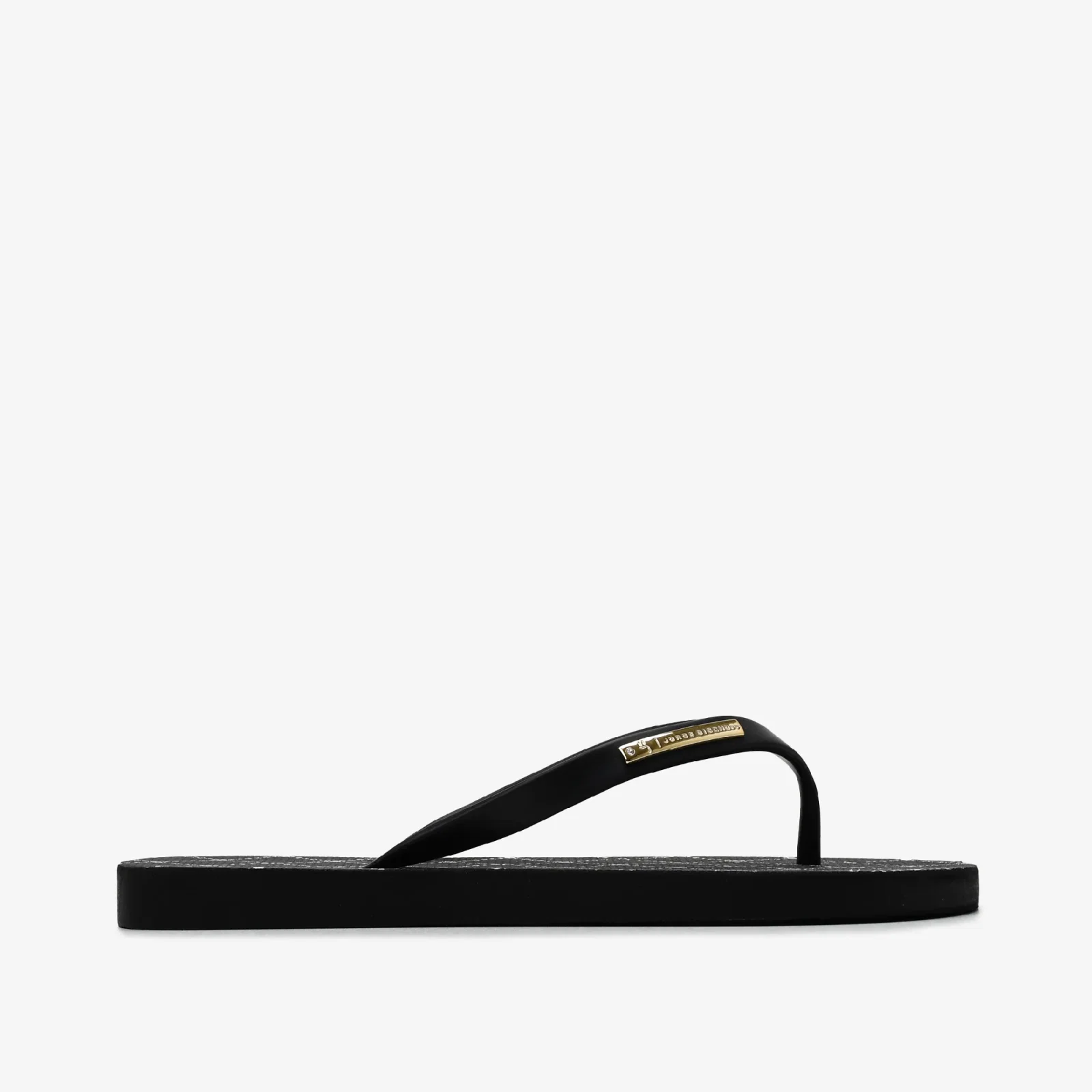Chinelo Flat Preto Monograma