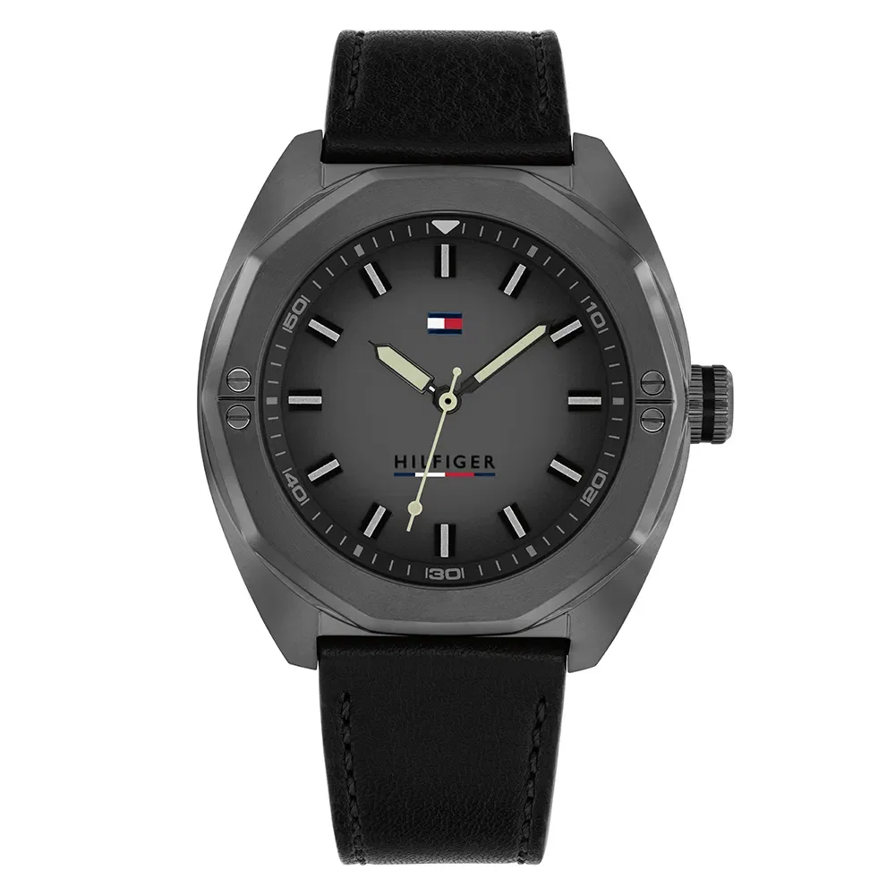 Relógio Tommy Hilfiger Shane Masculino em Couro Preto 1792257