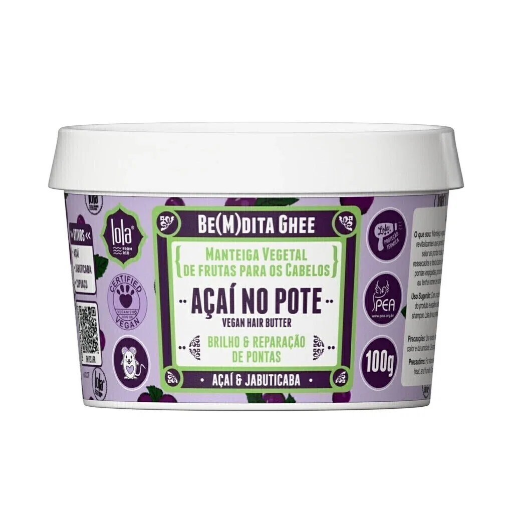 Manteiga Capilar Lola Be(M)dita Ghee Açaí no Pote 100g