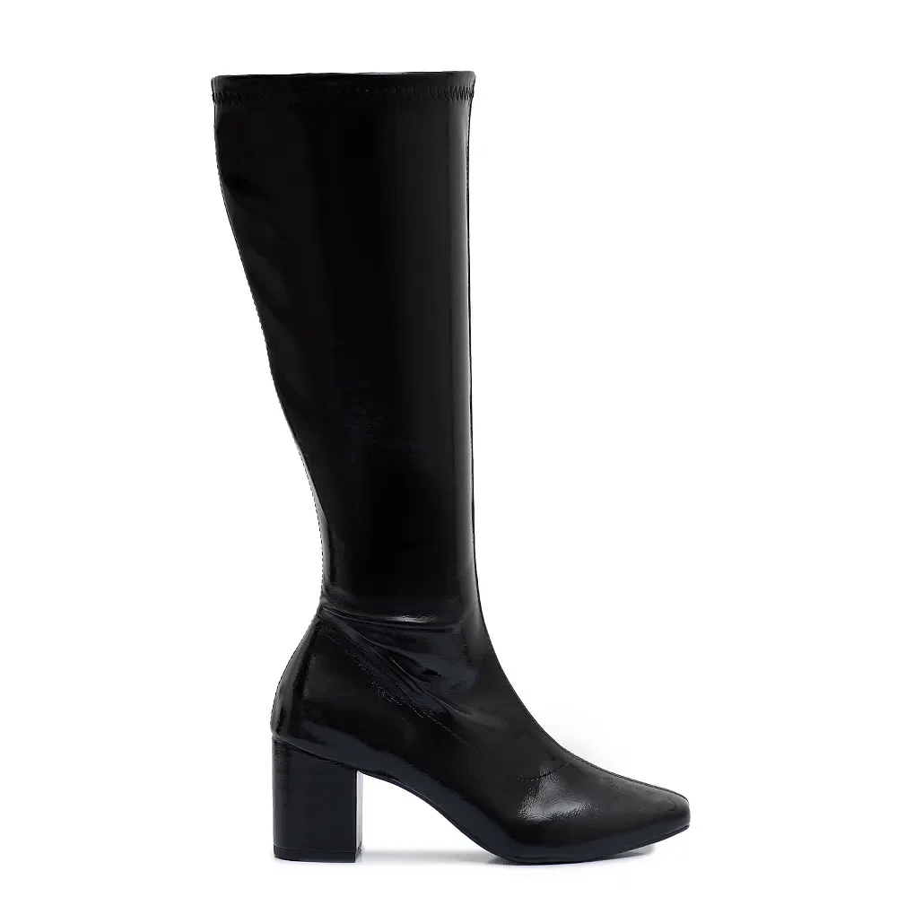 Bota Preta Cano Longo Stretch