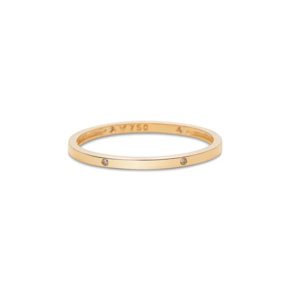 Anel Stacky em Ouro Rosé 18k com Diamantes
