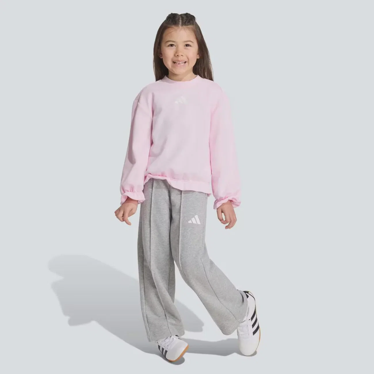 Agasalho Adidas Seasonals Ruffles Sweatset Infantil