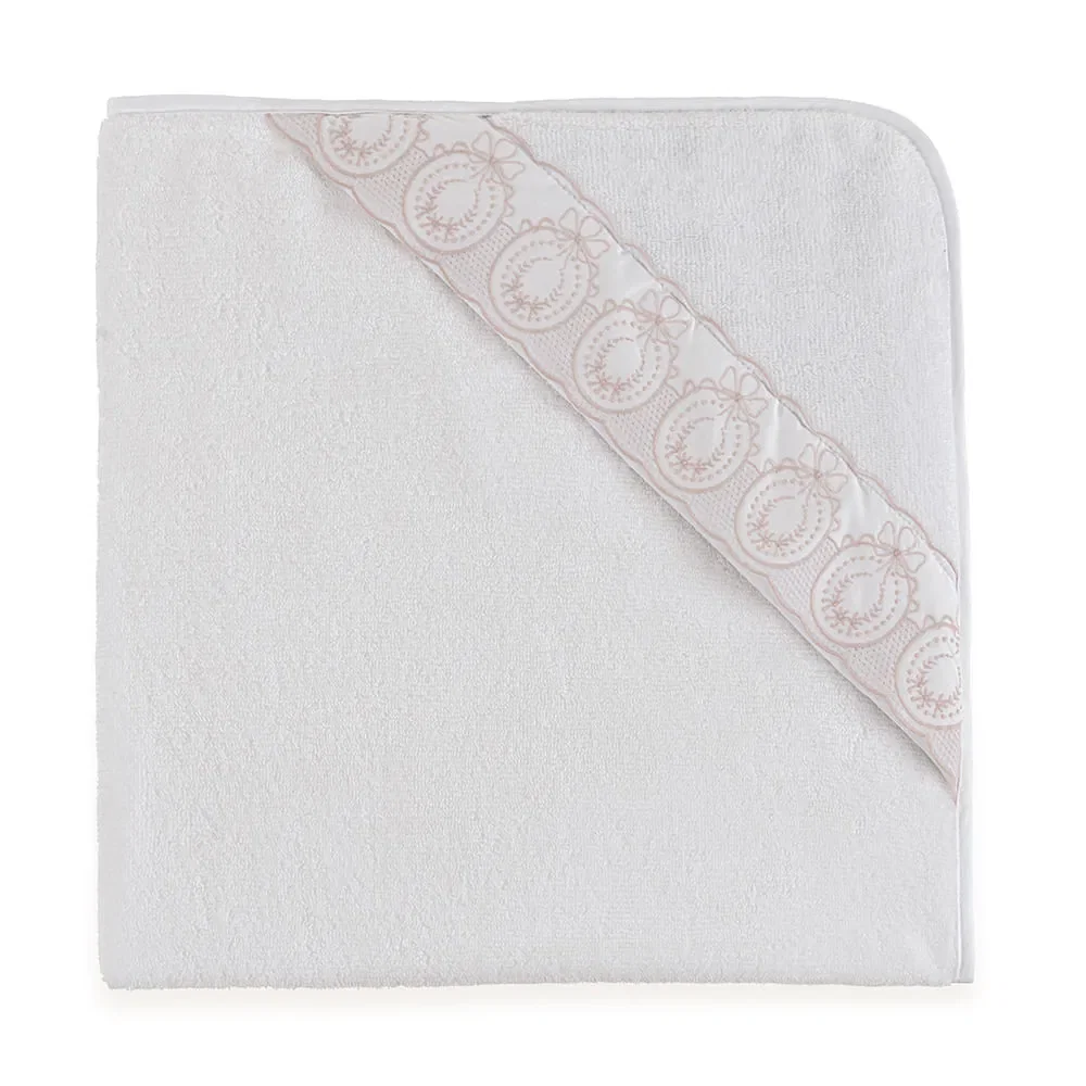 Toalha de banho Baby 100% Algodão Olivia Branco
