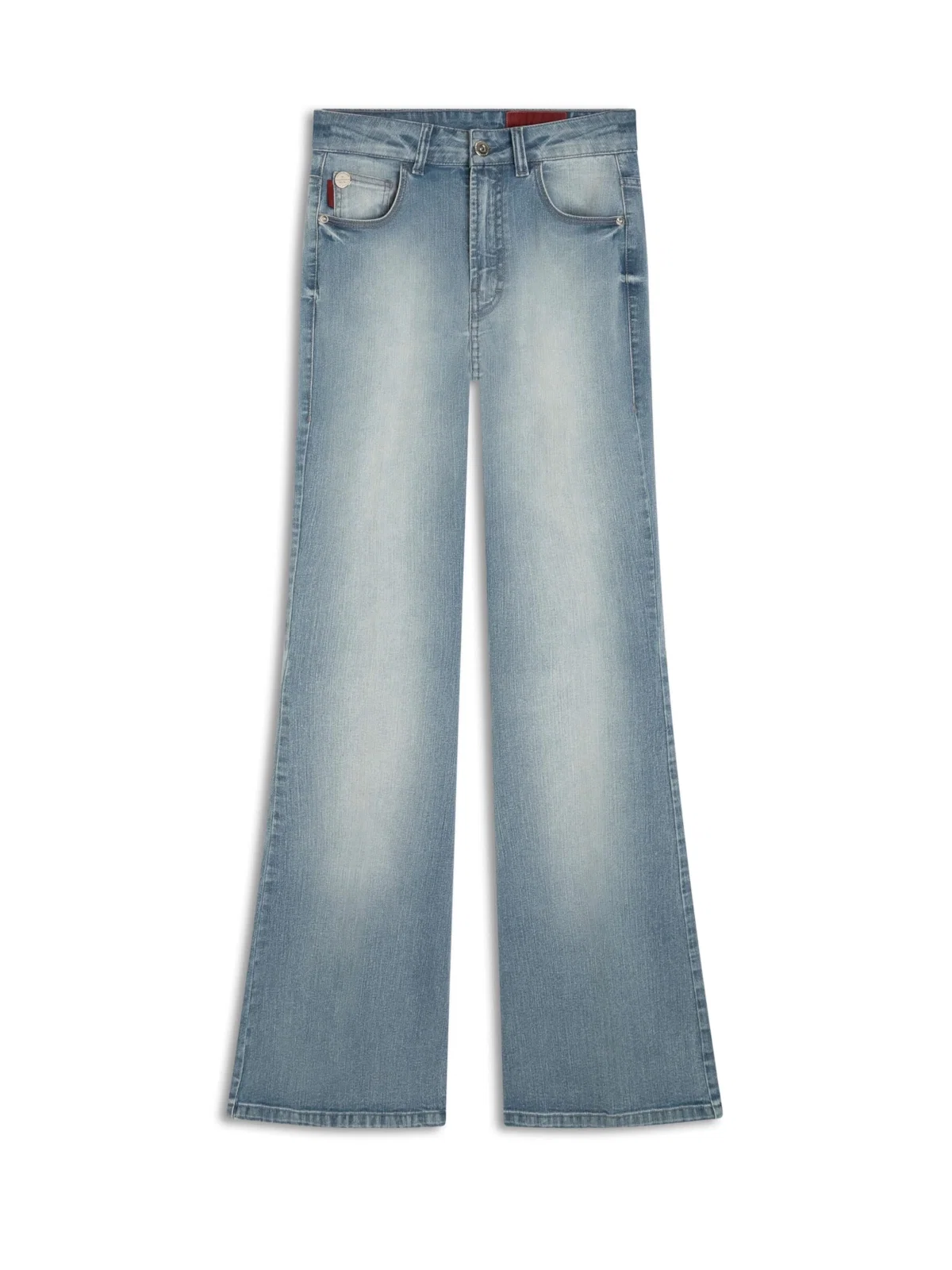 Calça Sprouting Flare Lav. Claro C/ Grampos