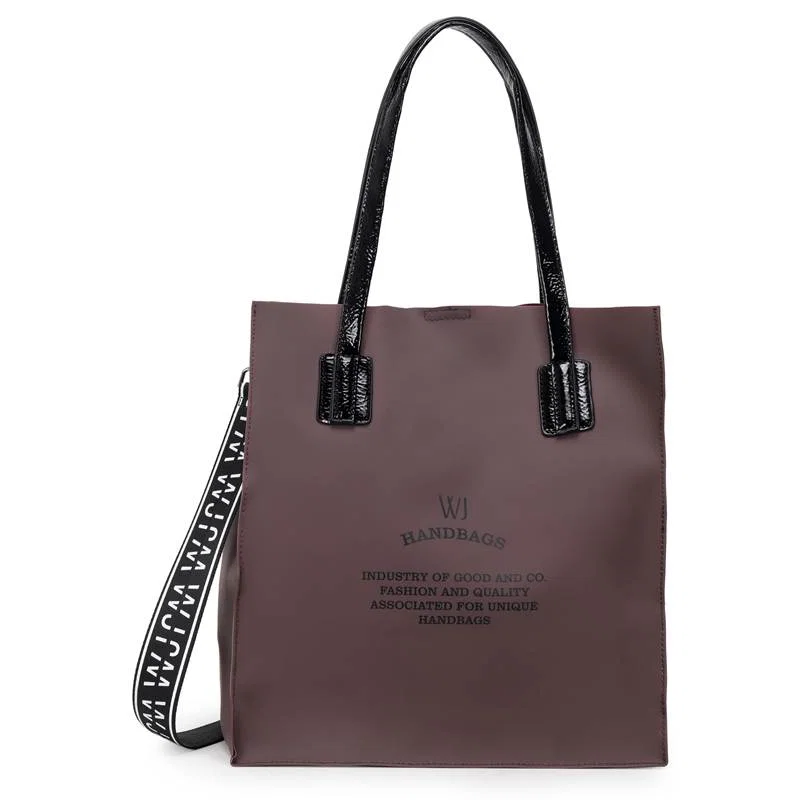 Shopping Bag Grande Retangular Vinil Alca Longa Personalizada Wj