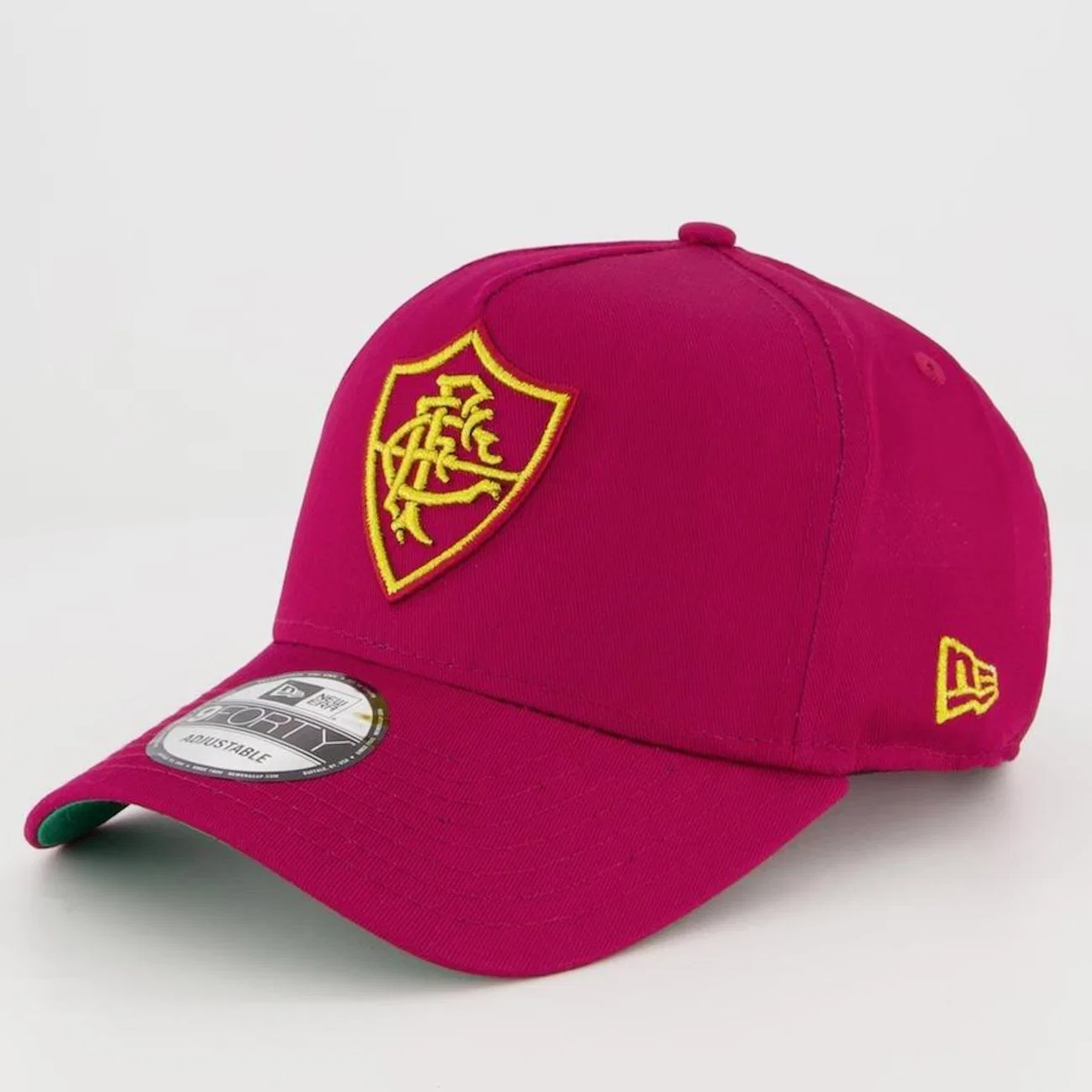 Boné Aba Curva New Era Fluminense Grená - Snapback - Adulto