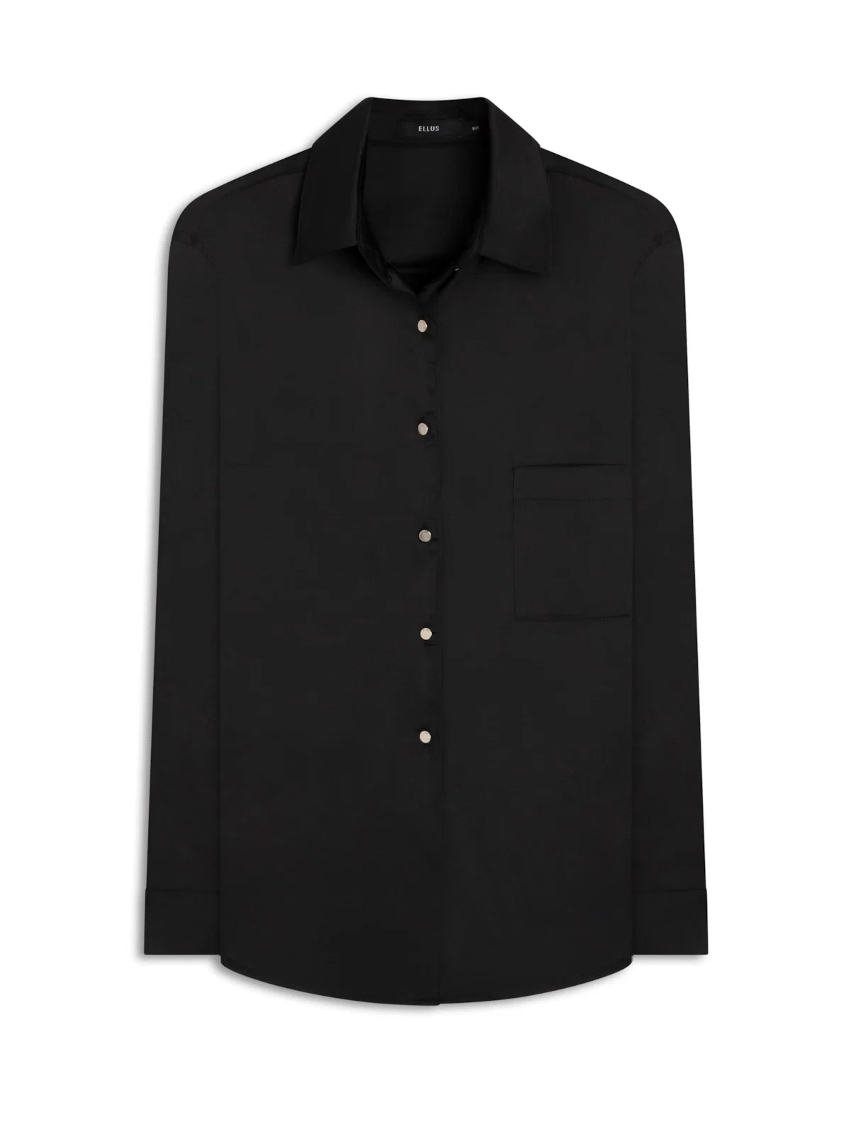 Camisa Segal Buttons Ellus Preto