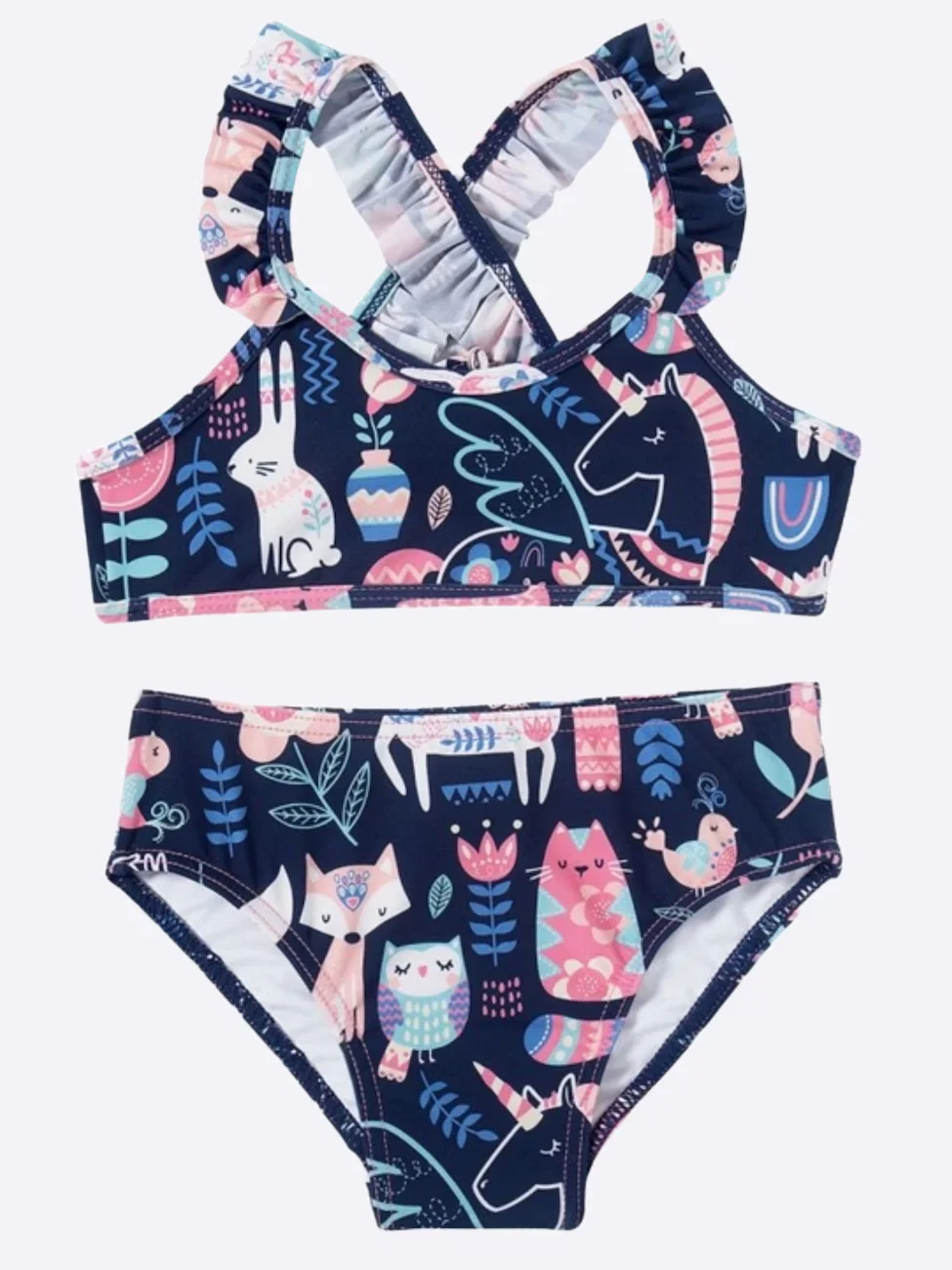 Biquíni Infantil Tip Top Kids Praia Unicórnio