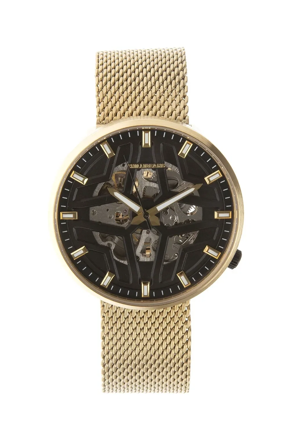Relógio Automático Masculino Chilli Beans Metal Dourado