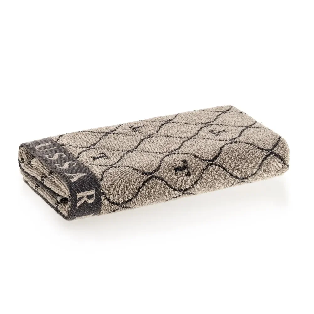 Toalha de Rosto 540g/m² em Jacquard Speciale Sépia / Nero