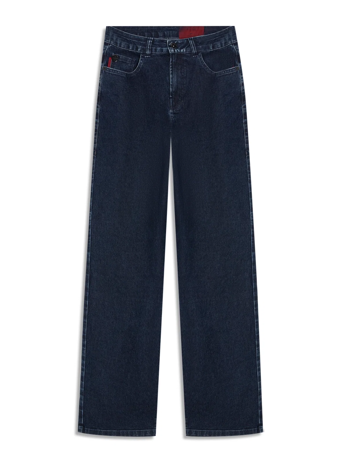 Calça Jeans Reta First Blue Lav.Black C/ Luva