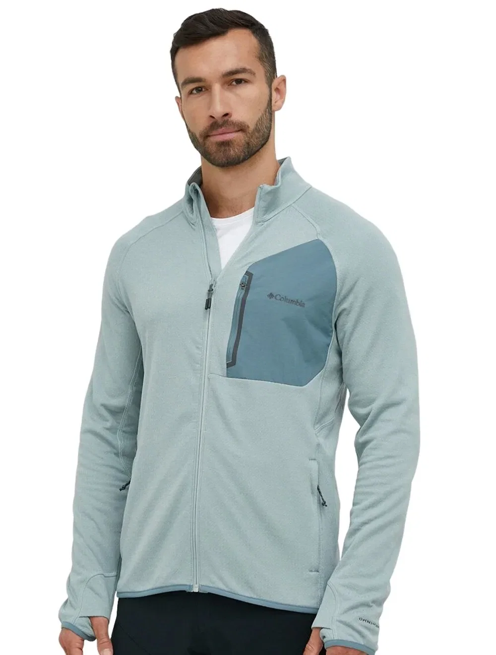 Jaqueta Columbia Masculina Triple Canyon Full Zip Verde Claro