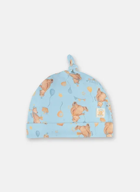 Gorro Bebê Em Suedine Premium Com Estampa Digital Multicolor Up Baby
