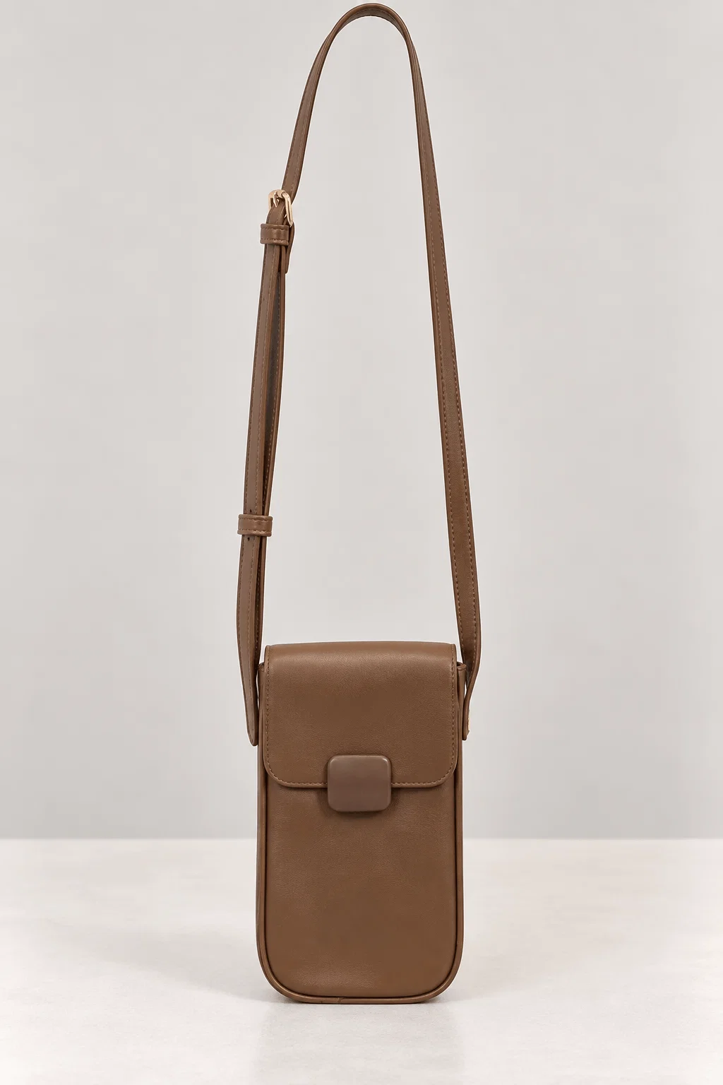 Bolsa Pequena Estruturada - Marrom