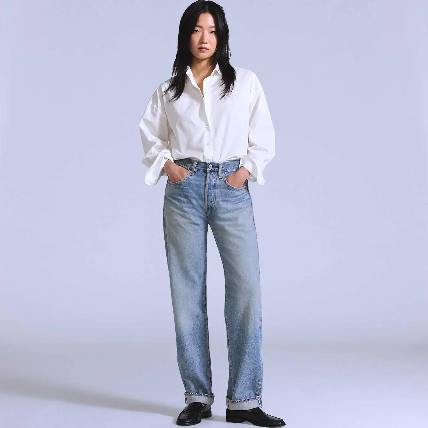 Calça Jeans Levi's® Blue Tab 501® 70's Lavagem Clara — imagem 1