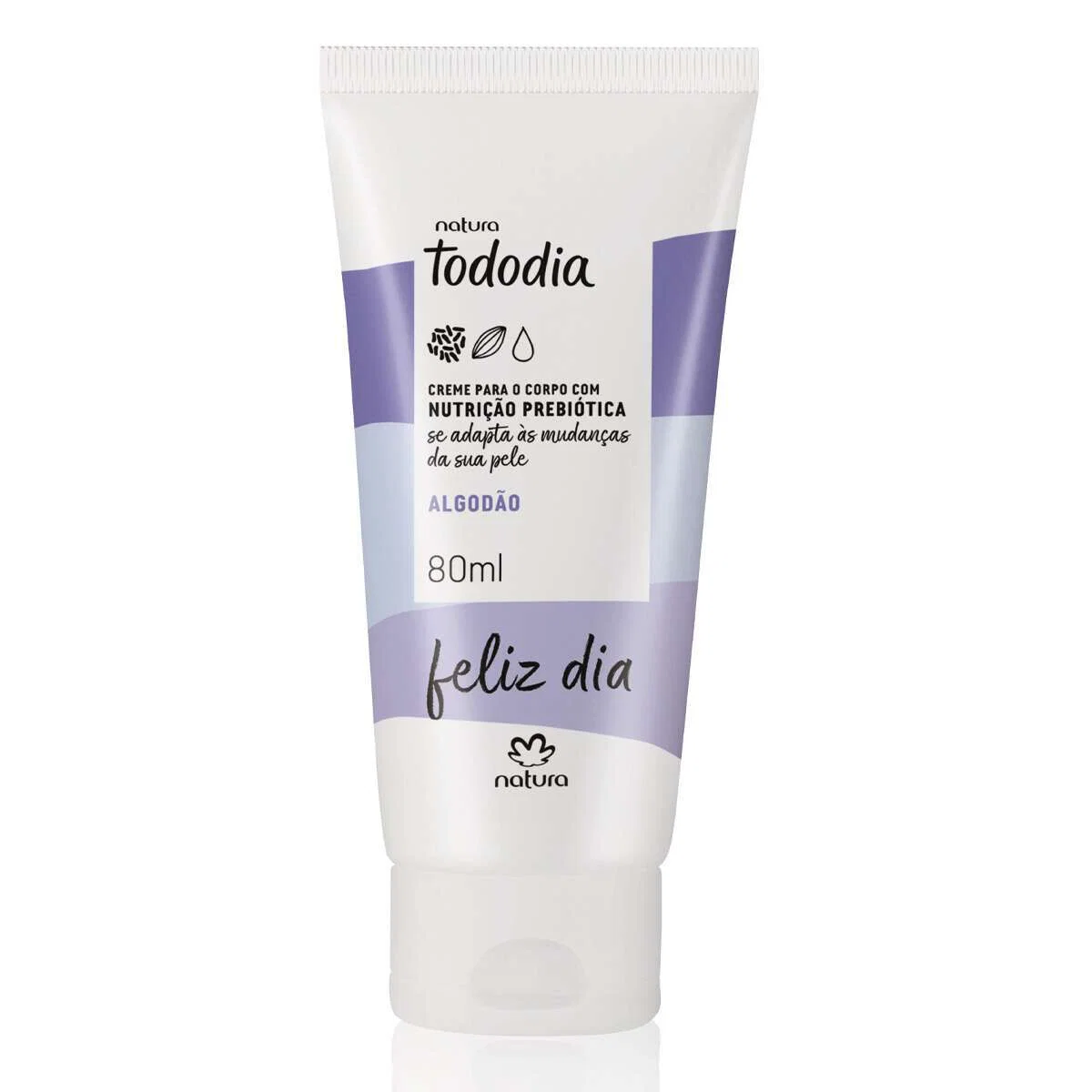 Creme Desodorante Nutritivo para o Corpo Tododia Algodão 80 ml