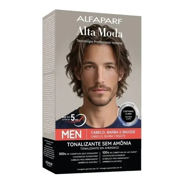 Tonalizante Alta Moda Men Castanho Claro