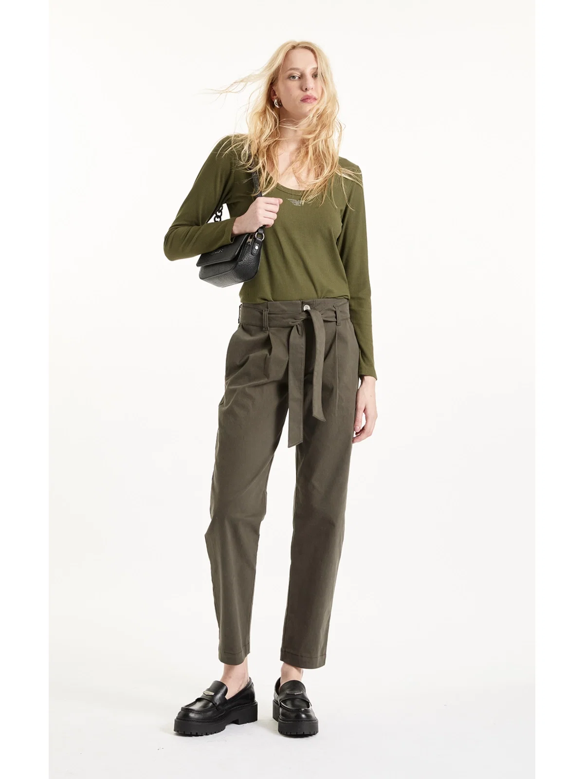 Calça Color Twill Power Paris Verde Escuro — imagem 1