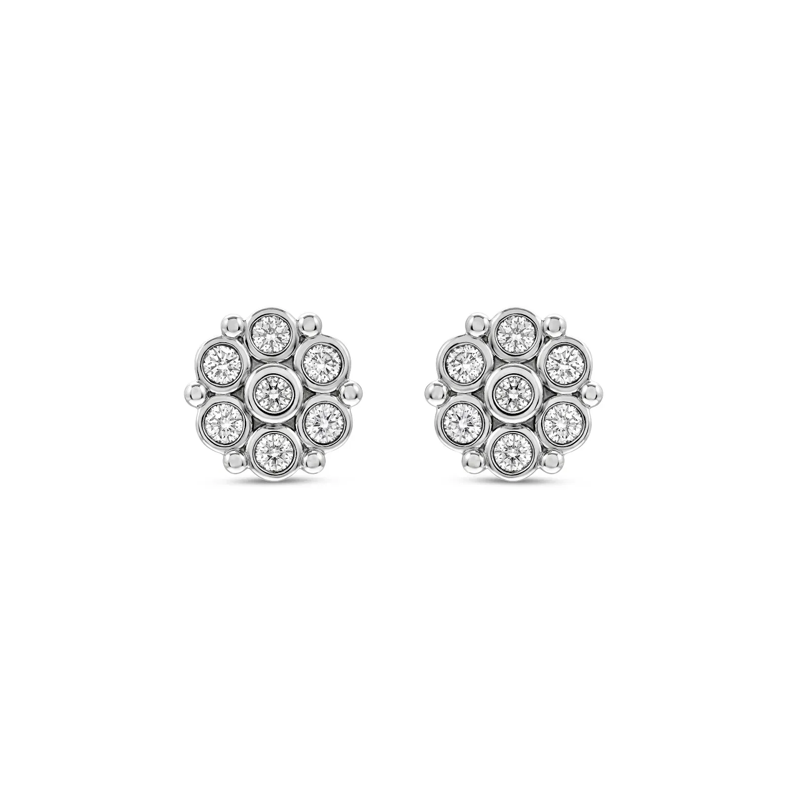 Brinco Life Petit Flor em Prata 925 com Zircônia Incolor — imagem 1