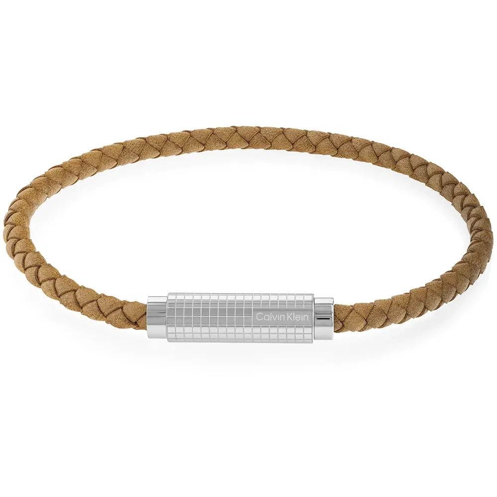 Pulseira Calvin Klein em Couro Marrom - 35000422 — imagem 1