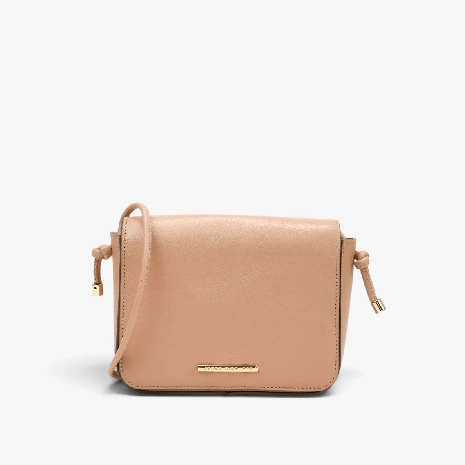 Bolsa Transversal Nude Blush Couro