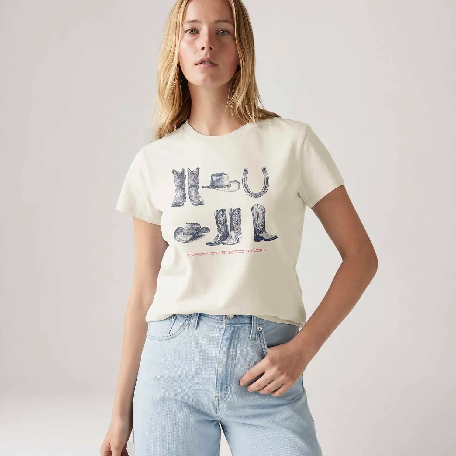 Camiseta Levi's® The Perfect Branca — imagem 1