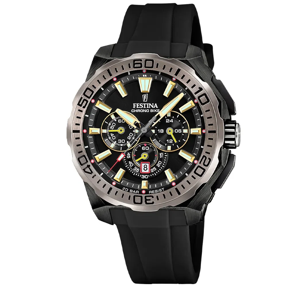 Relógio Festina Masculino em Borracha Preta F20726-3