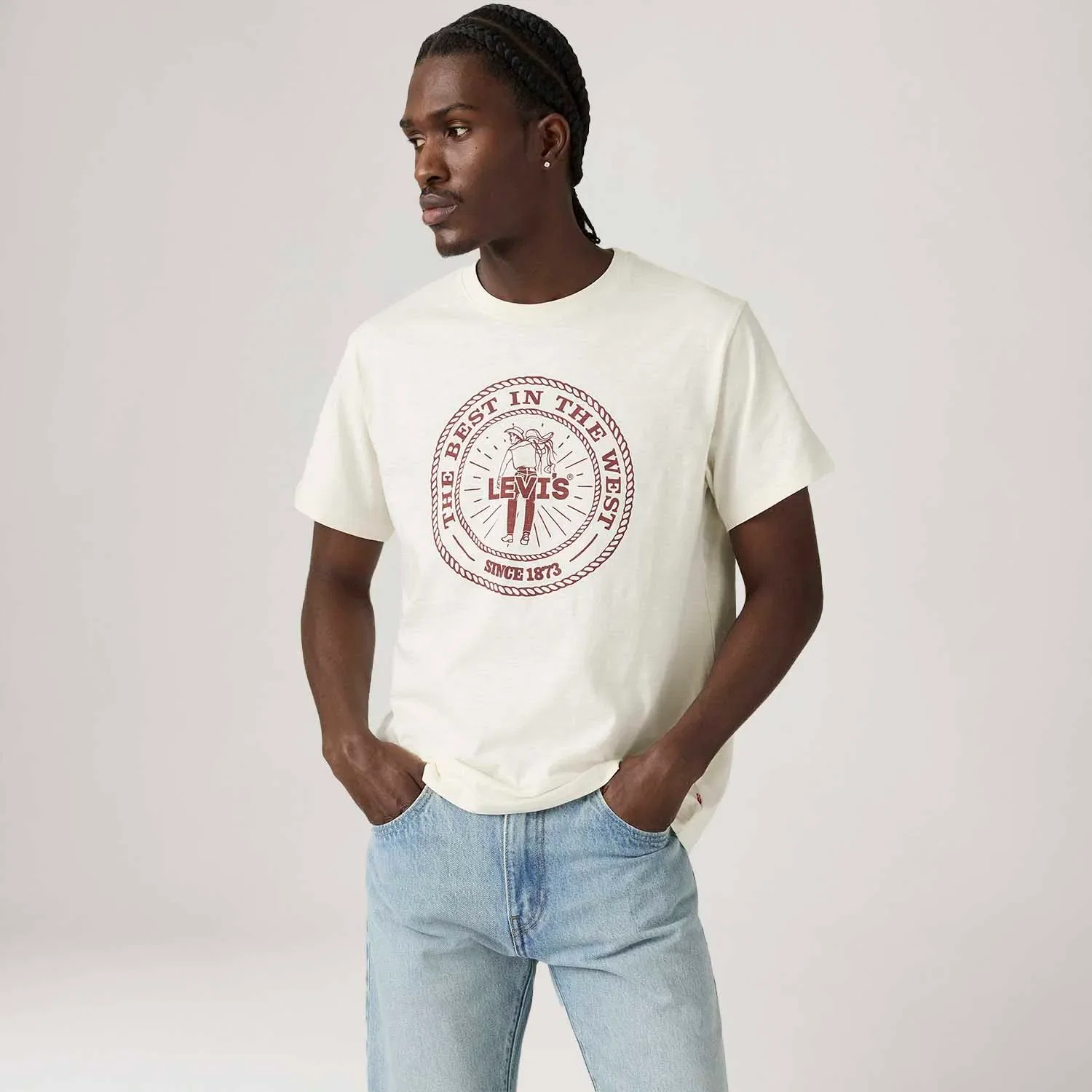 Camiseta Levi's® Relaxed Off White — imagem 1