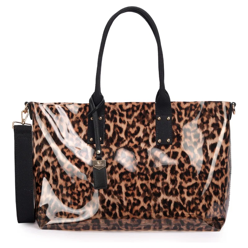 Shopping Bag Grande Vinil Animal Print Onça