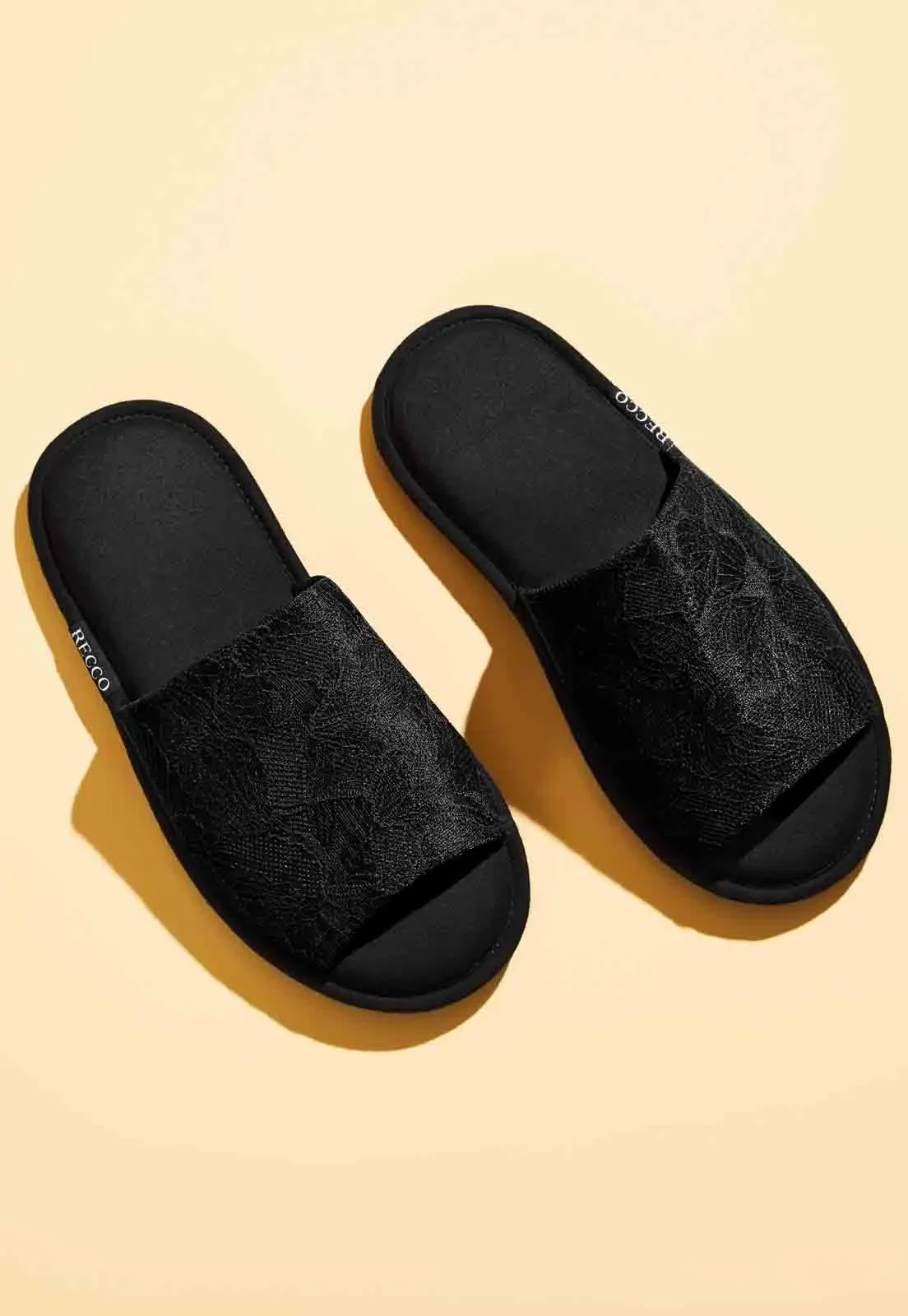Pantufa Aberta De Renda e Viscose Recco