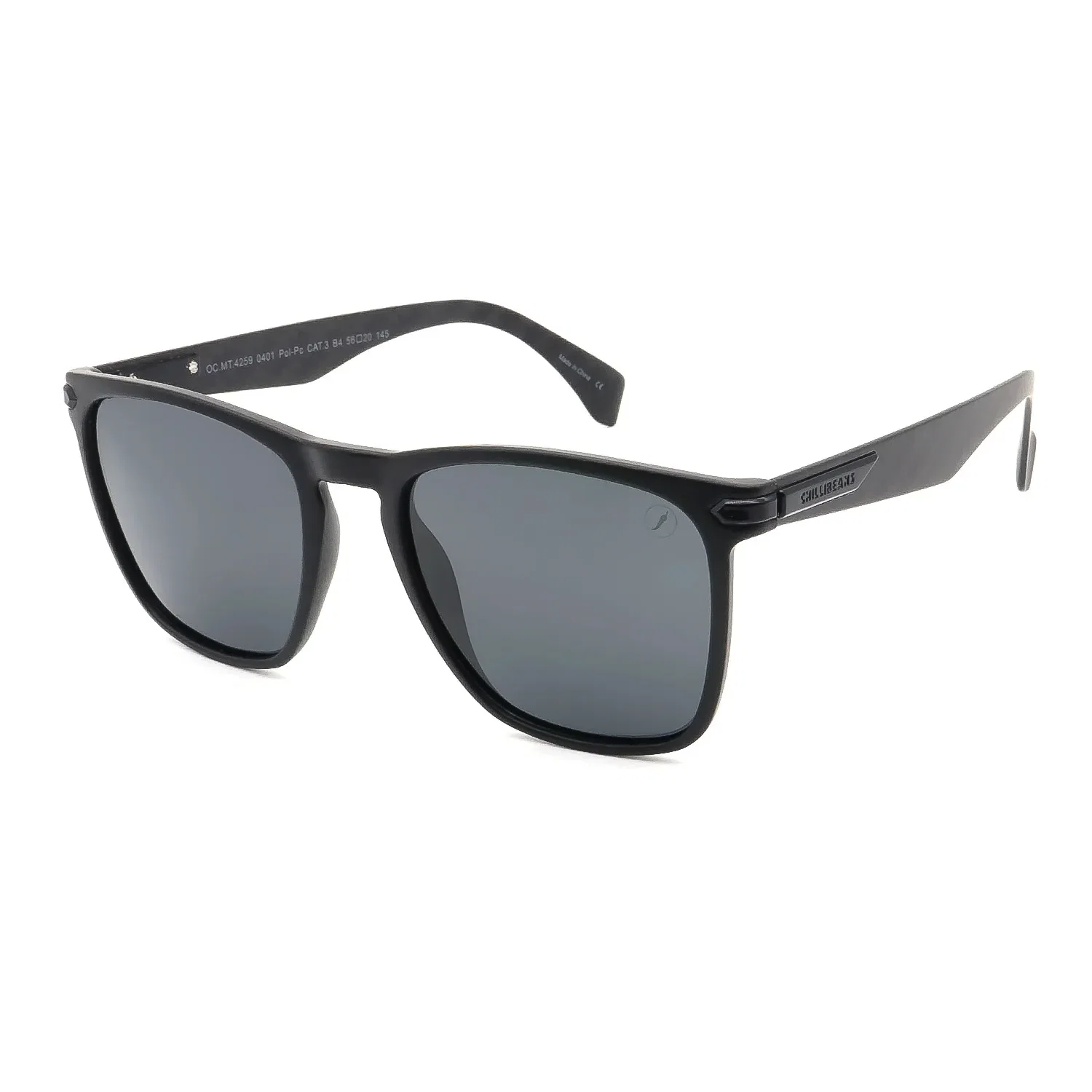 Óculos de Sol Masculino Chilli Beans Quadrado Polarizado Cinza