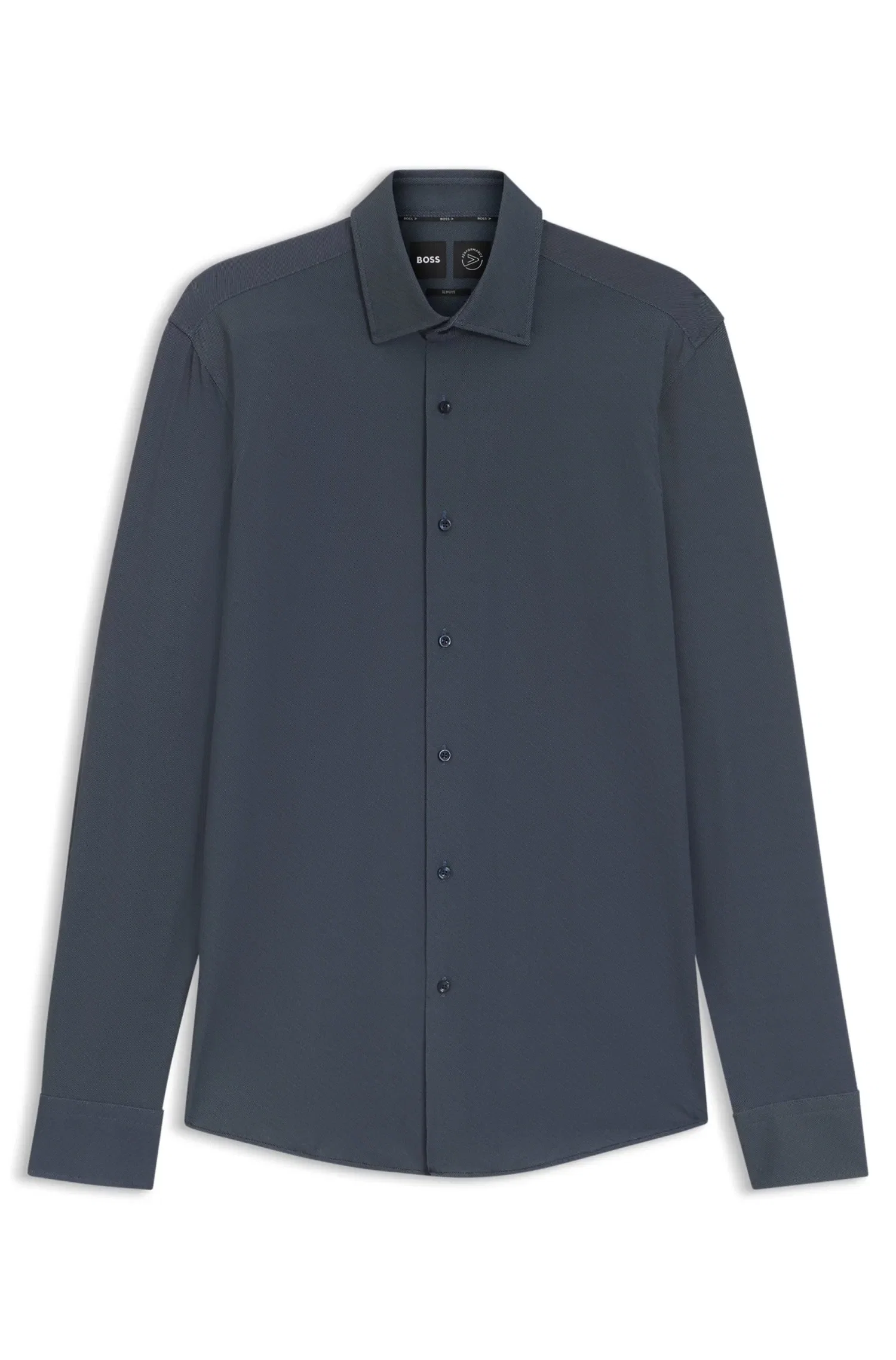 Camisa Slim Fit Estampada Em Sarja — imagem 1