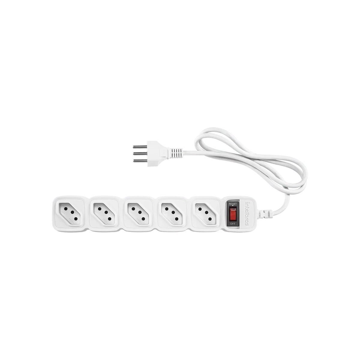 Protetor Eletrônico Intelbras com 5 Tomadas EPE 205+ Branco