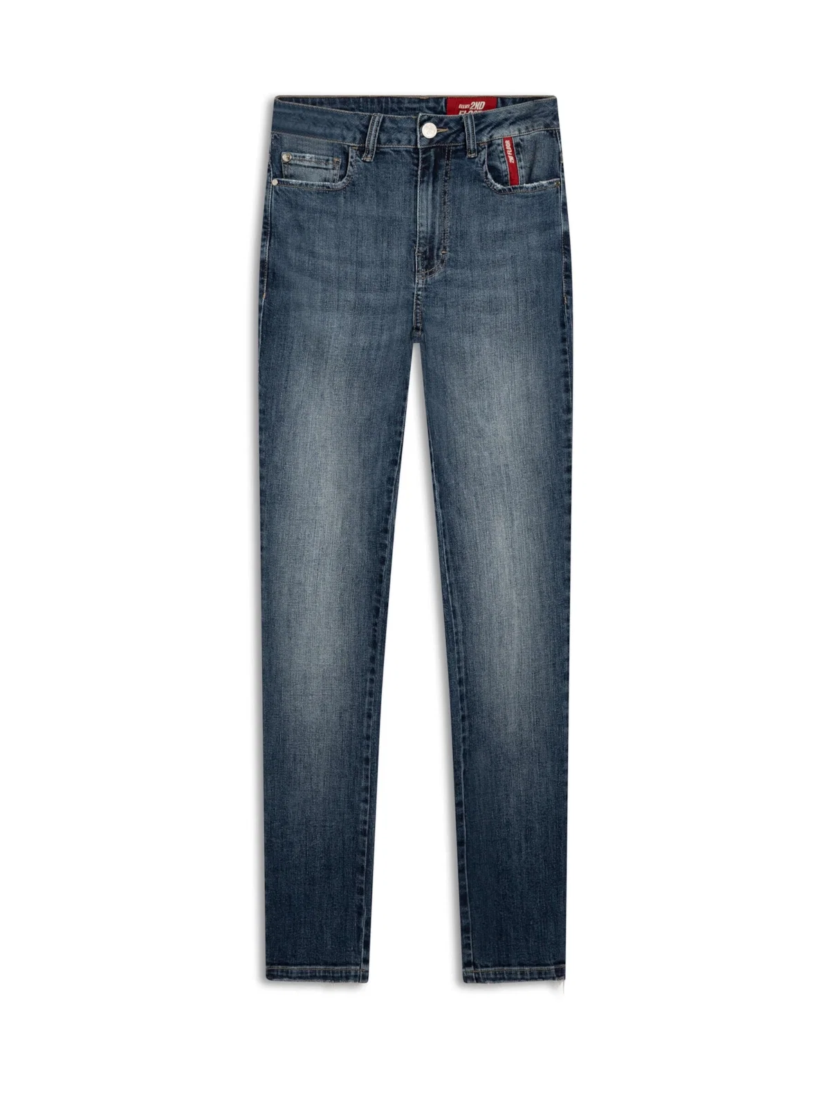 Calça Jeans High Comfort Stretch (Hiper Skinny) Lav. S48 Lav.Medio C/ Used — imagem 1