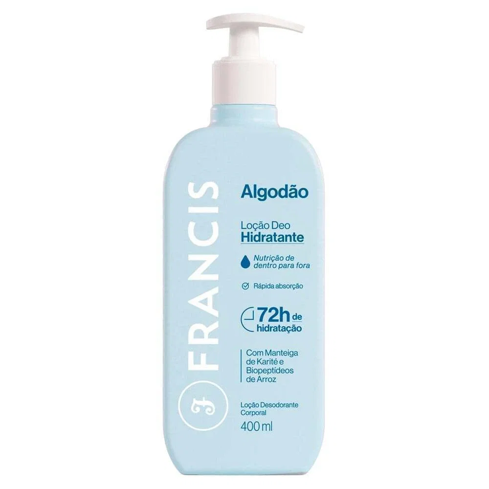 Loção Deo Hidratante Francis Algodão 400ml
