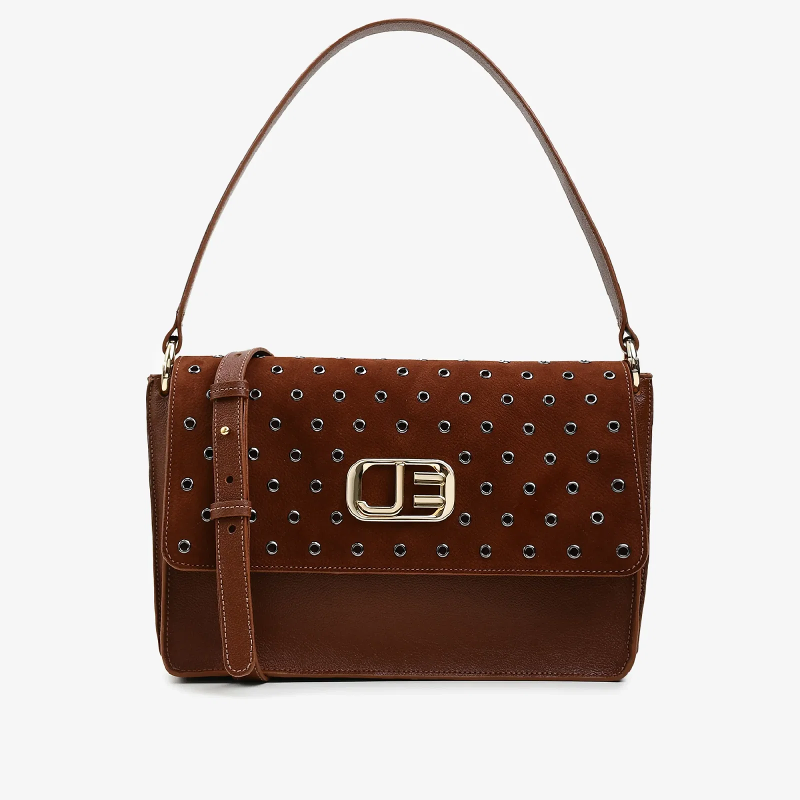 Bolsa Satchel Marrom Tabaco Couro
