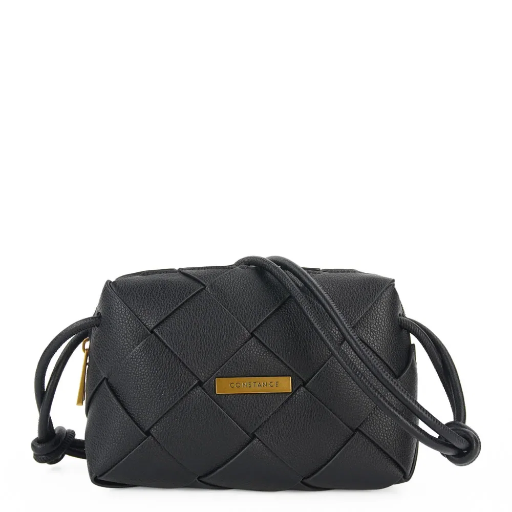 Bolsa Tiracolo Tressê Pequena Preta — imagem 1