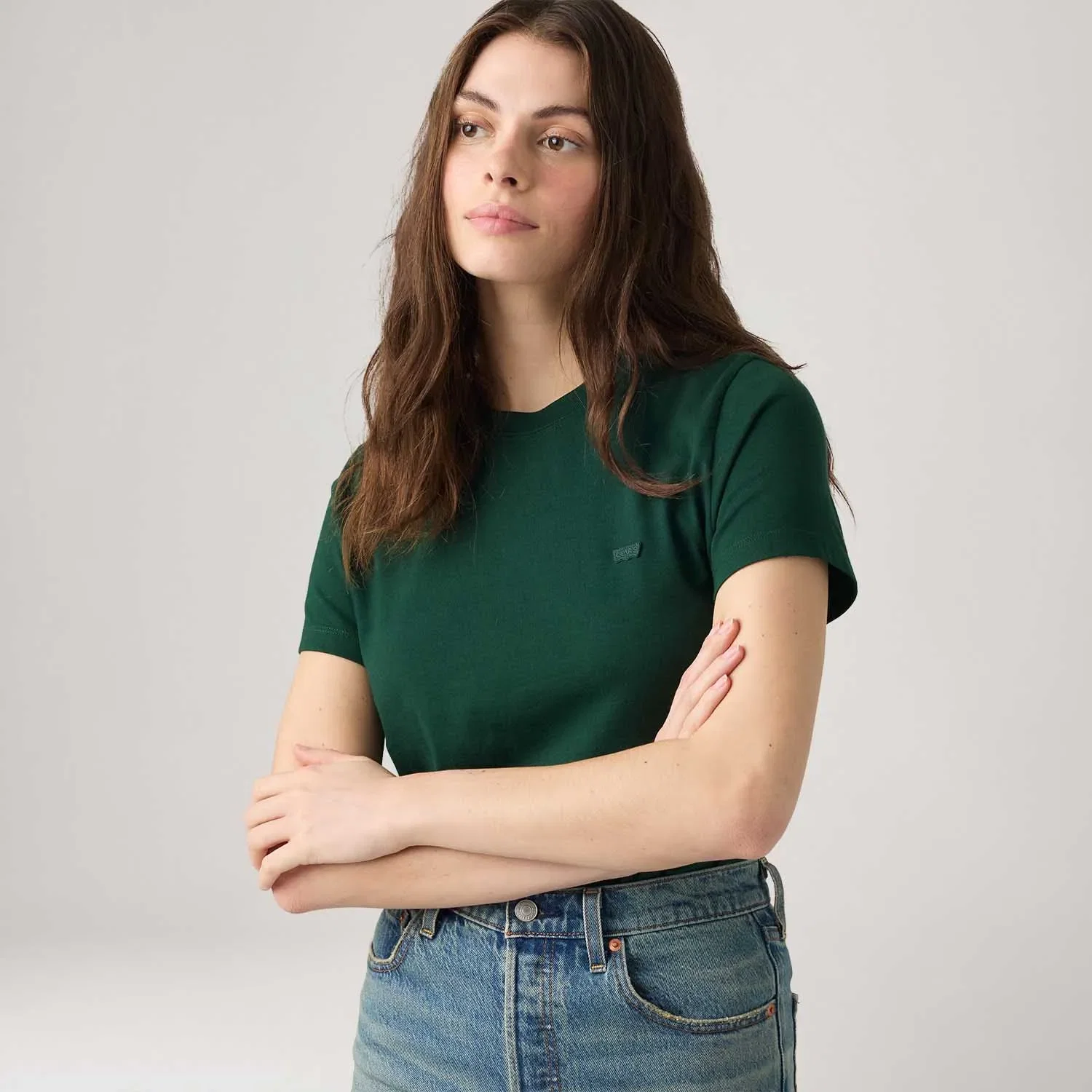 Camiseta Levi's® Favorite Cotton Tee Verde — imagem 1