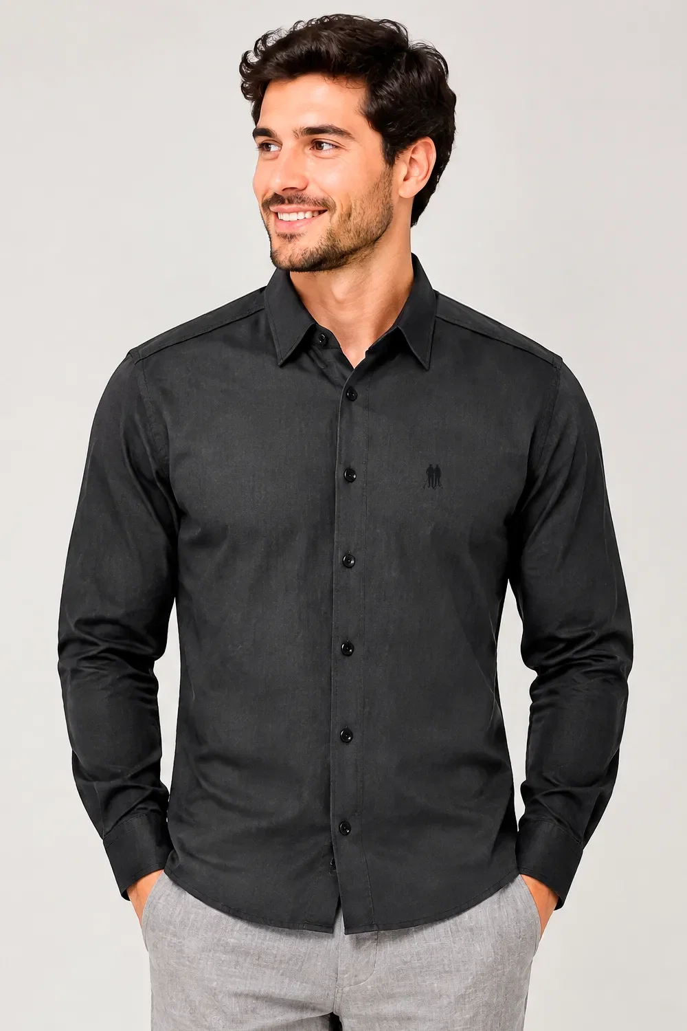 Camisa Masculina Aflex Polo Wear Preto