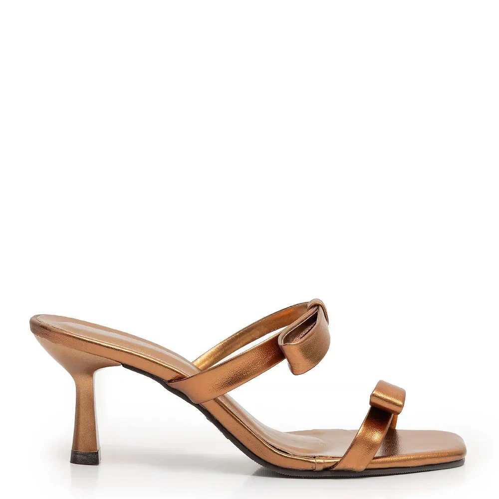 Tamanco Bronze Laços — imagem 1