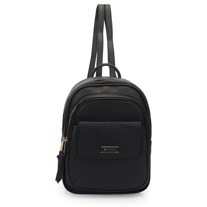 Mochila Media Com Bolso Frontal