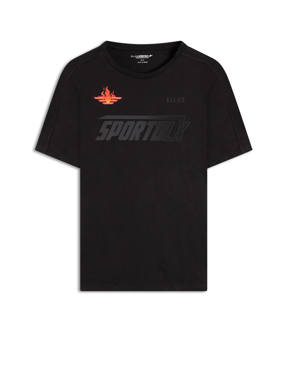 T-Shirt Cotton Fine Sport Dlx Preto — imagem 1