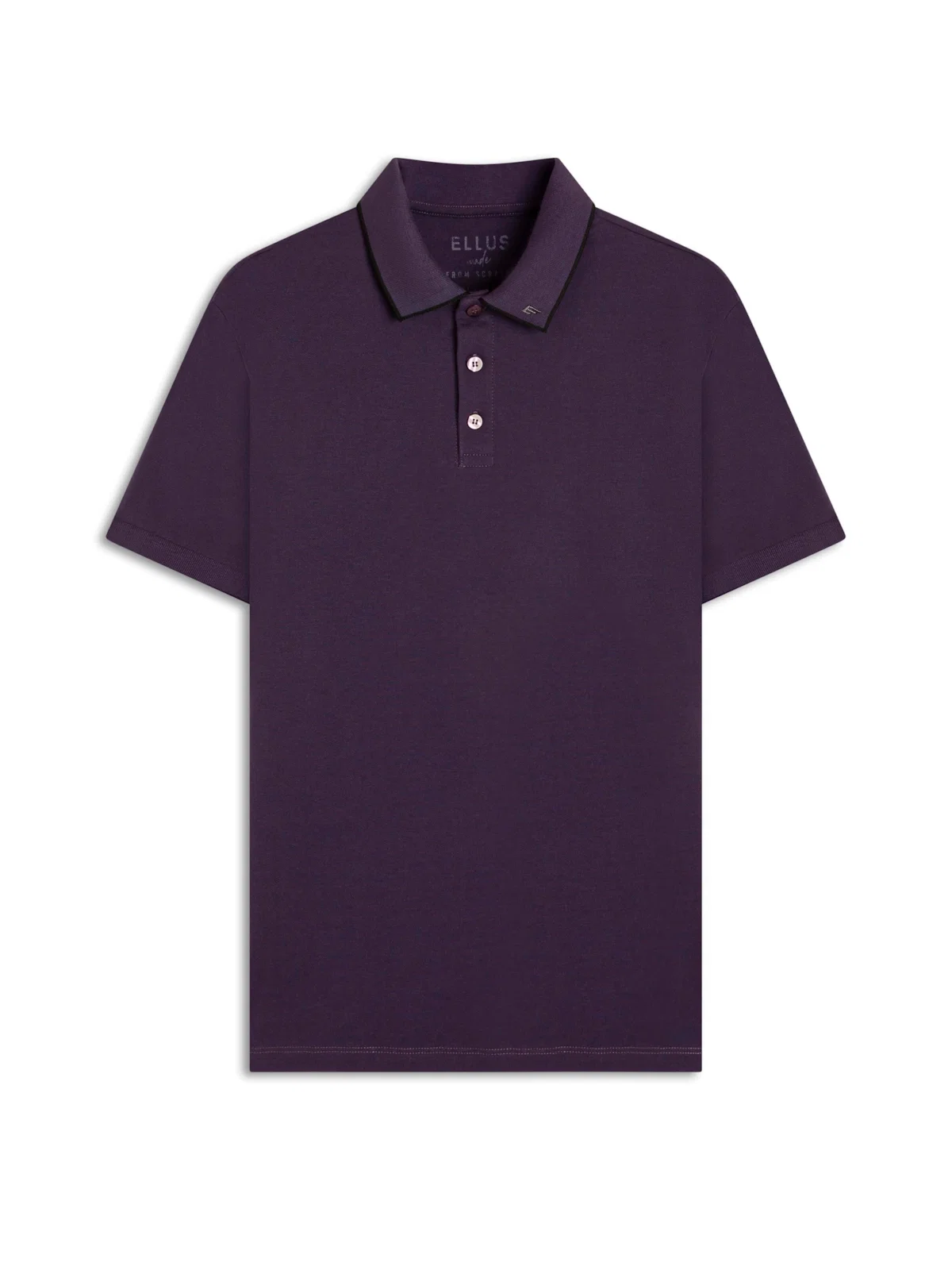 Polo Piquet Easa Collar Classic Mc Old Purple