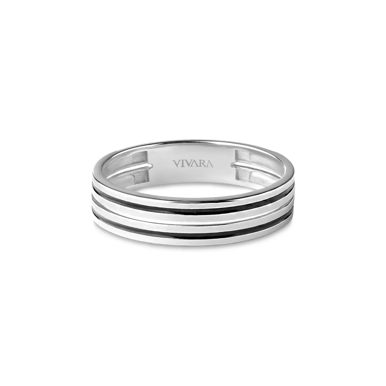 Anel Legado em Prata 925 com Esmalte Preto