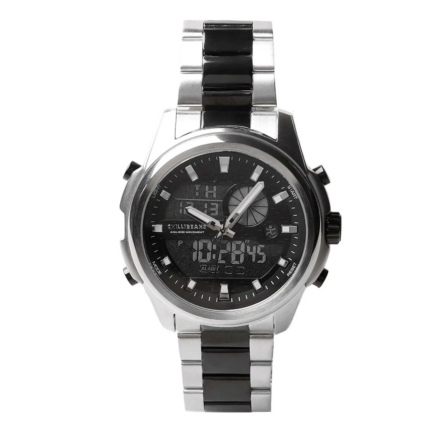 Relógio Analógico Digital Masculino Chilli Beans Metal Prata Preto — imagem 1