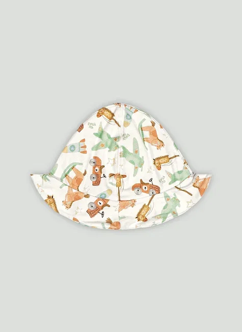 Chápeu Comfy Unissex para Bebê em Suedine Premium (Off White) Up Baby