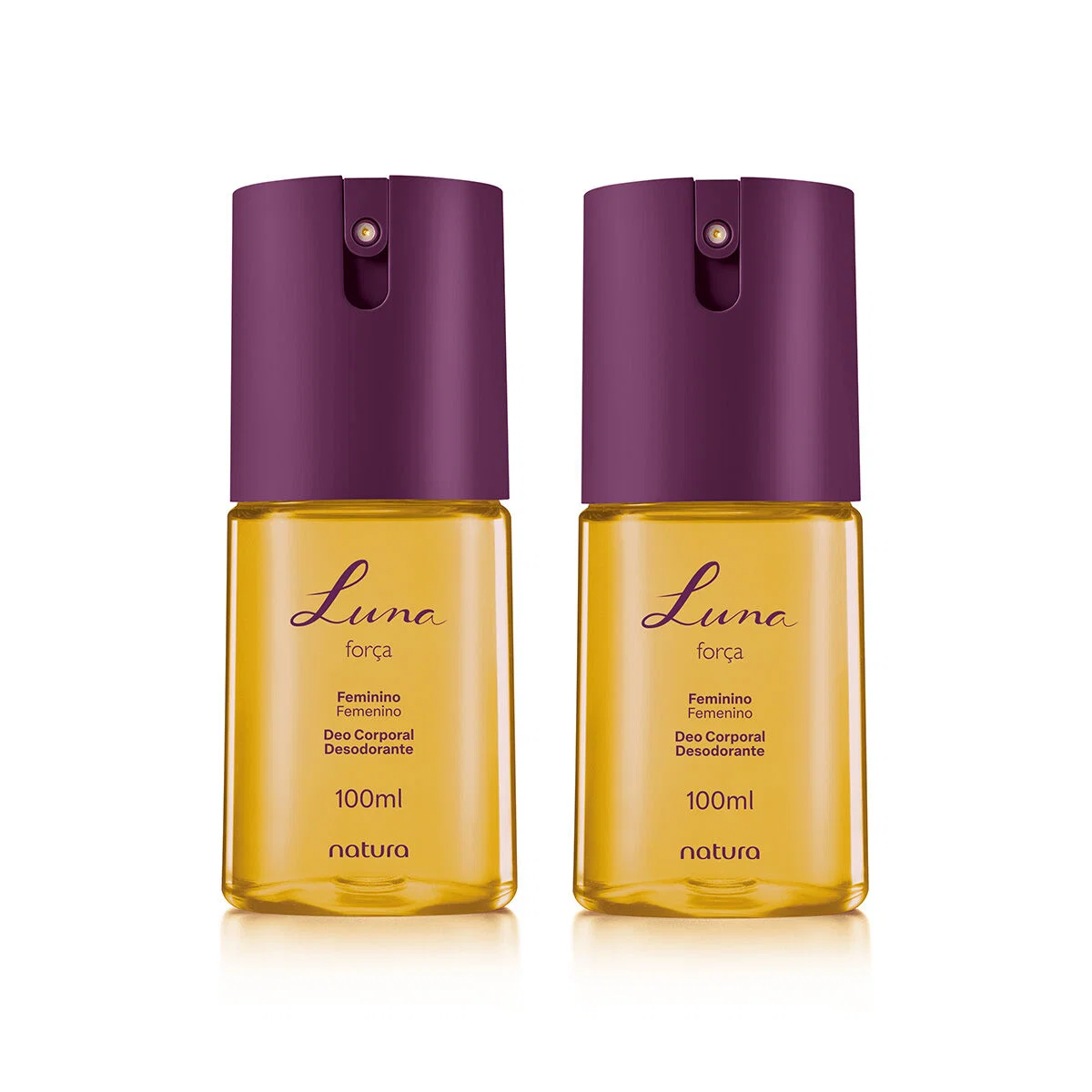 Kit Desodorante Corporal Feminino Luna Força 2 produtos de 100 ml