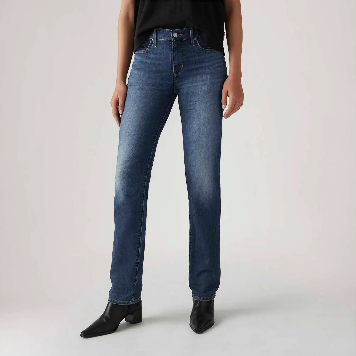 Calça Jeans Levi's® 314® Shaping Straight Lavagem Escura