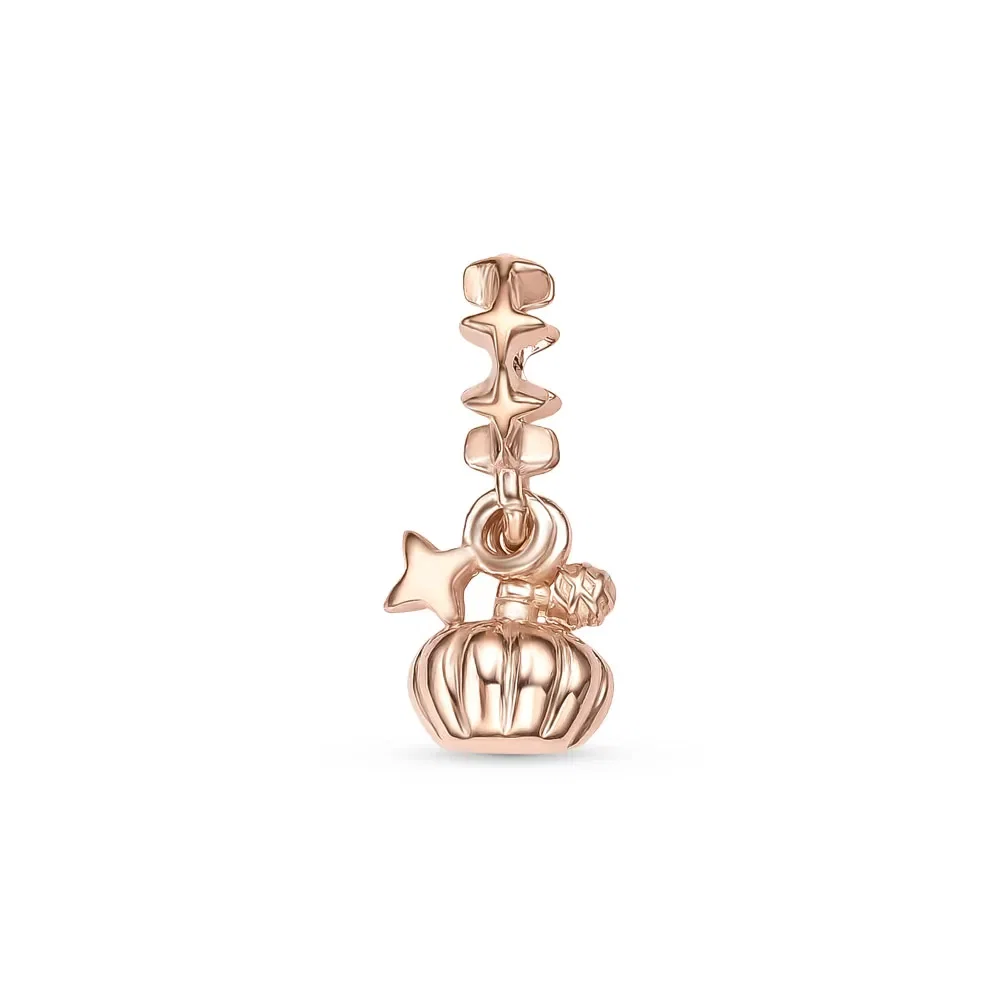 Pingente Life Soul Frasco de Perfume em Liga Rosé com Banho de Ouro Rosé 18k — imagem 1